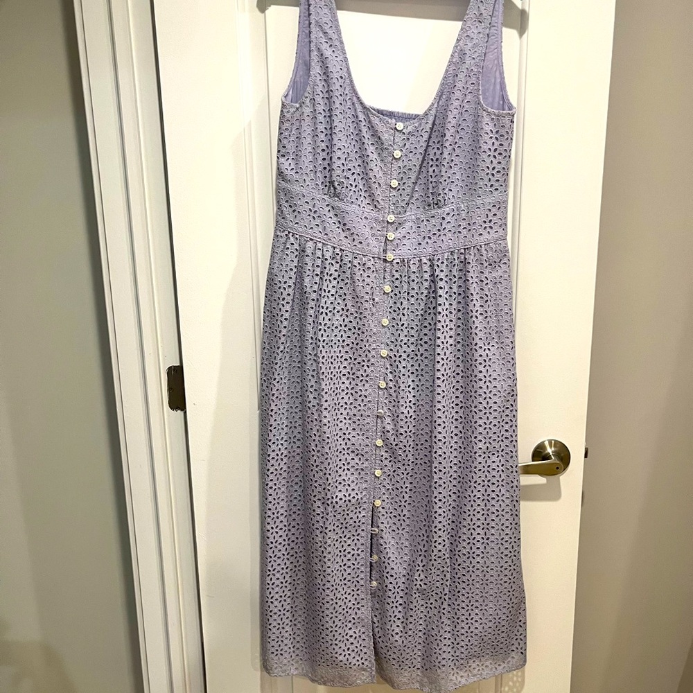 Lilac (light purple) eyelet is dress from JCREW